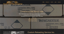 Desktop Screenshot of customreloadingservice.com