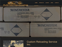 Tablet Screenshot of customreloadingservice.com